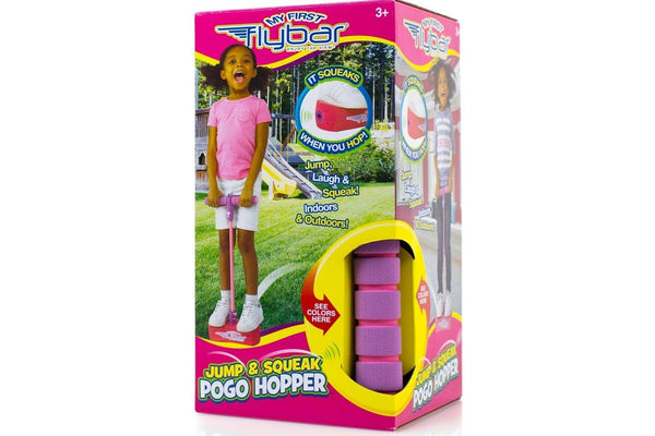 Flybar: Jump & Squeak Pogo Hopper - Pink