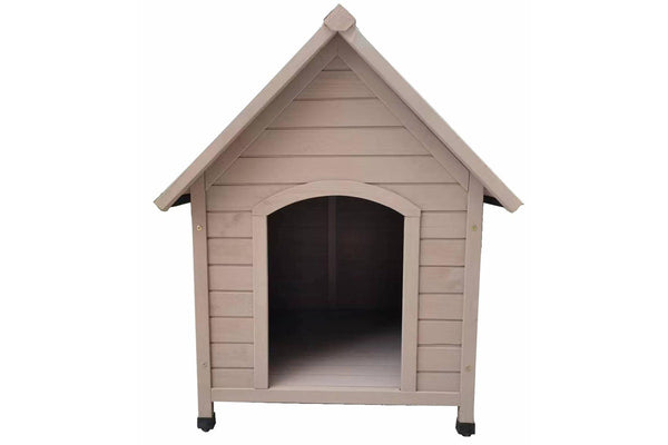 Solid Wood Outdoor Dog House Kennel - Large