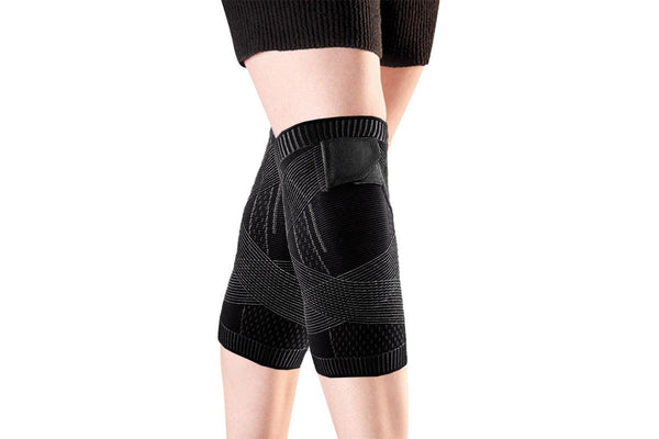 1 Pair Multi-Sport Universal Black Knee Pads For Men and Women Fits 100-110kg