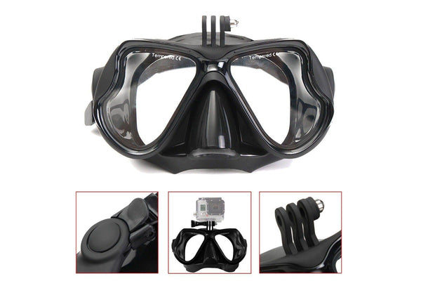 Snorkel Mask, Diving Mask, GoPro Mount