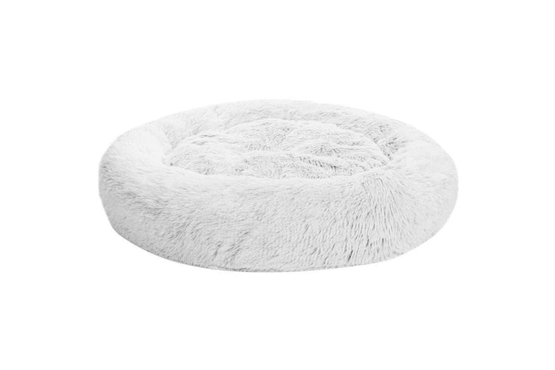 Pawever Pets: Round Nest Calming Bed - Grey (Large/X-Large, 110cm)