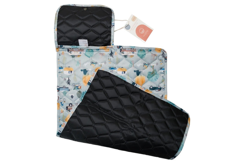 Nestling: Waterproof Quilted Change Mat - Dogs on Holiday