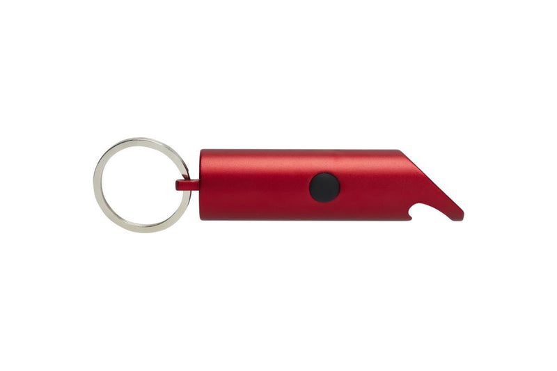 Flare Recycled Aluminium Torch Keyring (Red) (One Size)