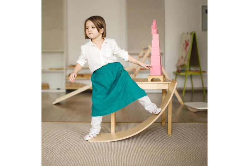 Wooden Wobble Balance Board for Kids Toddlers Adults