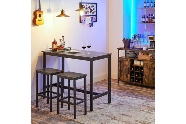 Vasagle Dining Bar Table Set - Dark Grey