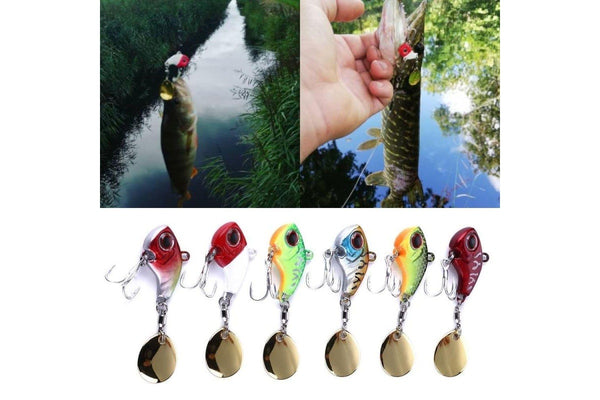 9g Distant Rotation Sequin Vib Fake Bait 6 Colour