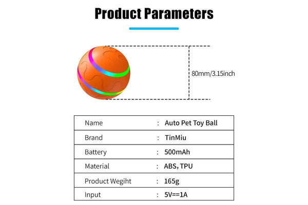 Pet Dog Cat Smart Toys Automatic Rolling Ball Electric Interactive For Training Self-Moving Kitten Supplie - Yellow With Remote