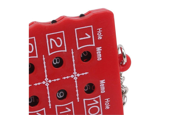 18 Hole Golf Score Counter Outdoor Sport Golf Scoreboard Training Practice Competition Accessory Red