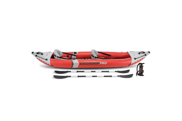 Intex 384cm Sports Excursion Pro Inflatable Fishing Kayak Boat Oars River Lake