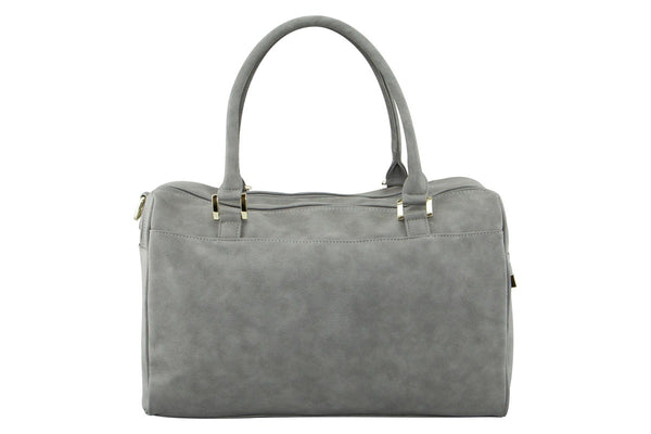 Isoki: Double Zip Satchel - Stone Grey