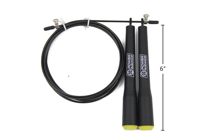 3M Speed Skipping Rope Double Ball Bearing Home Gym Fitness Jump With Spare Black - One Size