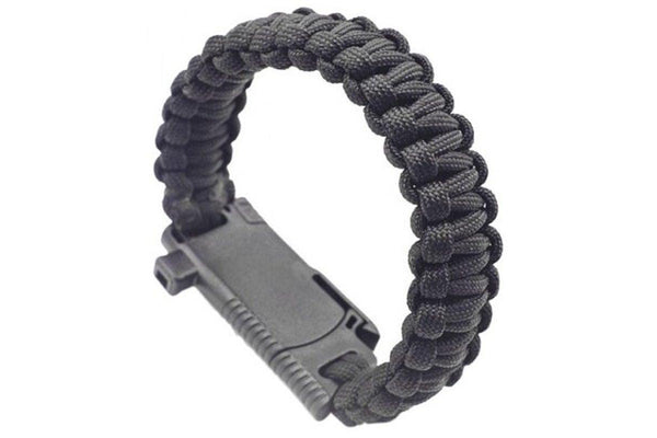 Multifunctional Survival Bracelet Emergency Tool Black