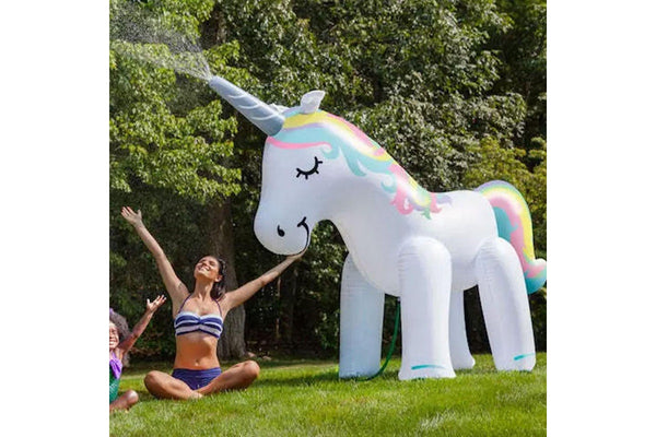 Giant Unicorns Inflatable Sprinkler Summer Outdoor Yard Water Spray Toy Style 1