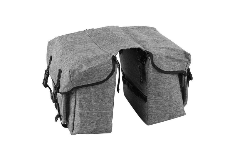 Bike Back Pannier Bicycle Rear Seat Bag Grey - Standard