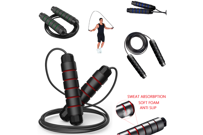 Skipping Rope - Jump Rope Adjustable Fitness Cable Speed Jumping