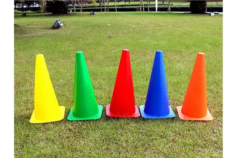 12 Inch Traffic Training Sports Cones Set Of 5 (Assorted Colour)