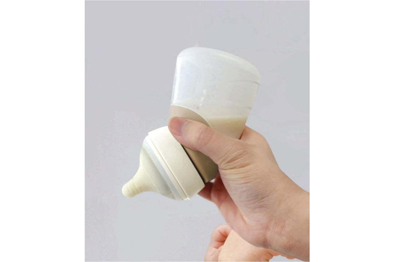 Marcus & Marcus: Silicone Angled Feeding Bottle and Breast Pump - Mint