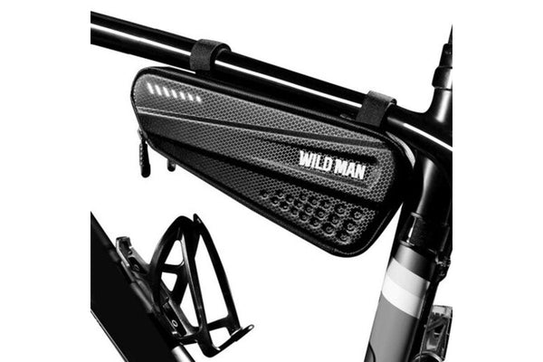 Bicycle Bag Hard Shell Triangle Mountain Bike Front Beam Riding Equipment Black - Standard