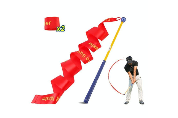 Hgb020 Golf Exerciser Ribbon Swing Stick Audible Practice To Improve Swing Speed