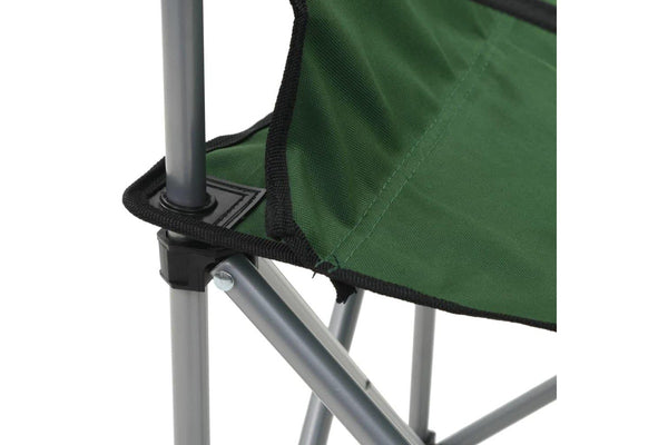 Camping Table And Chair Set 3 Pieces Green Aatnp