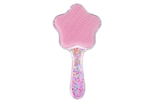 Pink Poppy: Star Glitter Hair Brush - (Assorted Designs)