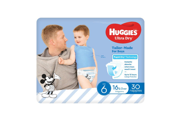 Huggies Ultra Dry Junior Boy Nappies - Size 6