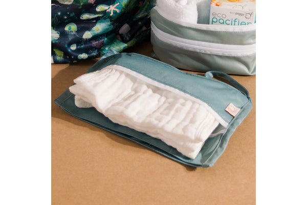 Nestling: Reusable Wipes Bag - Denim