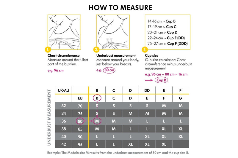 Medela: Keep Cool Sleep Maternity/Nursing Bra - Black (Large)