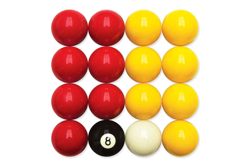 Arasmith Casino Pro Cup Set Pool Snooker Balls 2" 7 Red Yellow 1 Black White