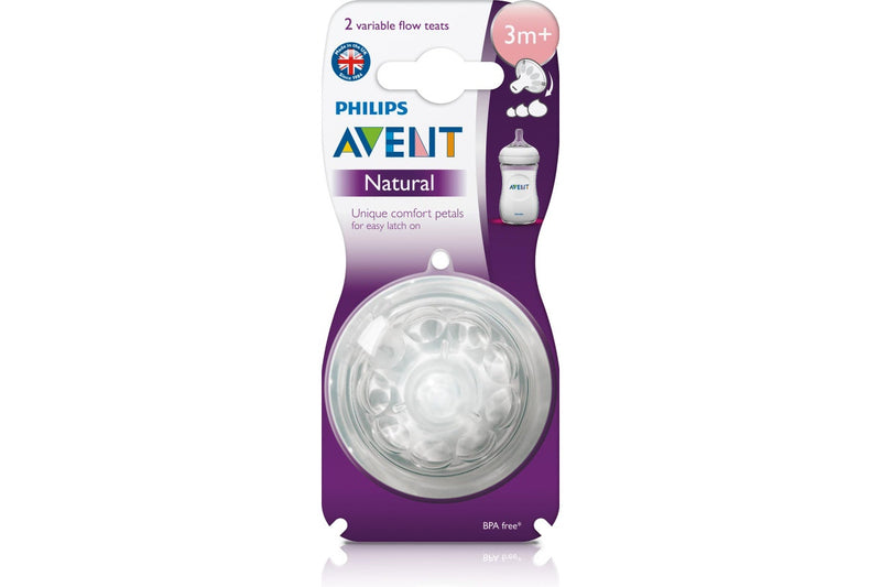 Avent: Natural Teat Variable Flow (2 Pack)