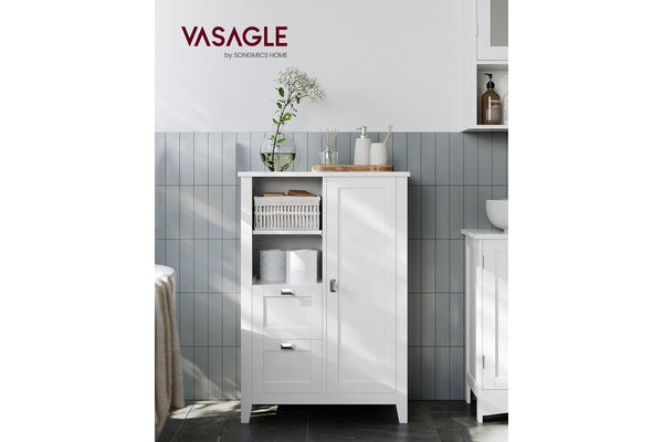 Vasagle Soglio Freestanding Bathroom Cabinet with Open Compartment & 2 Drawers