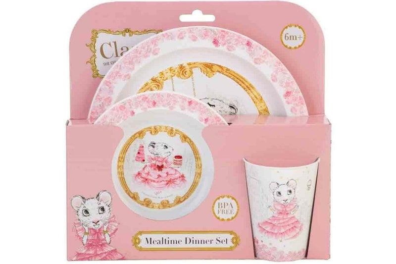 Claris: Kids 3 Piece Dinner Set - Pink