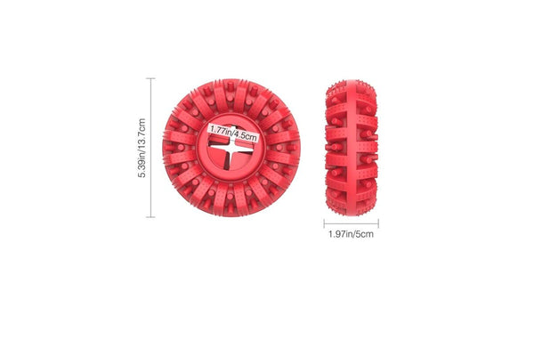 Pet Treat Dispenser Chew Toy - Red