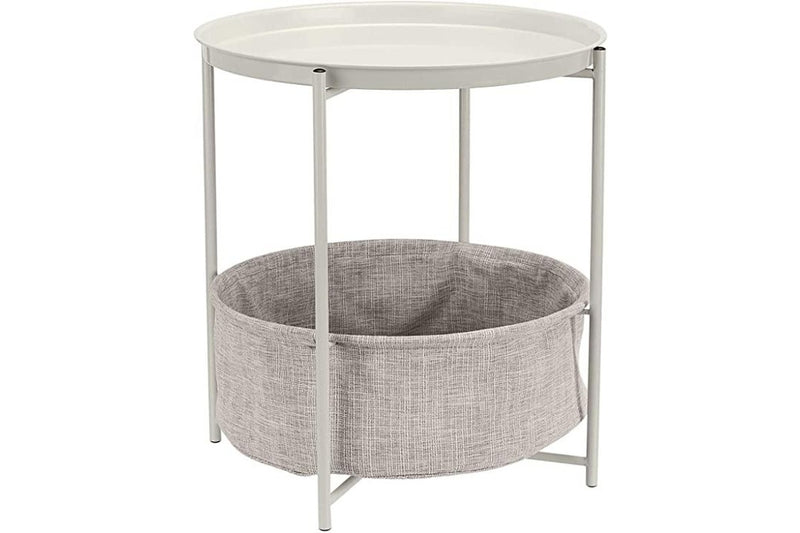 Basics Round Storage Side Table - NZ Stock