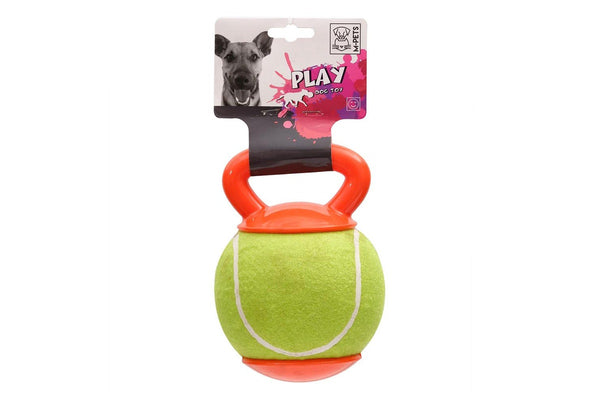 M-Pets 18cm Baggy Ball Pet Dog Catch Interactive Fun Play Fetch Toy Green Orange