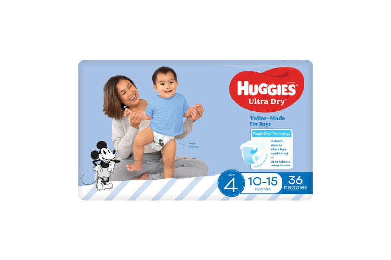 Huggies Ultra Dry Toddler Boy Nappies - Size 4