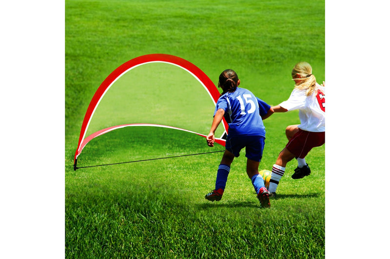 Portable Kids Soccer Goal Set with Cones