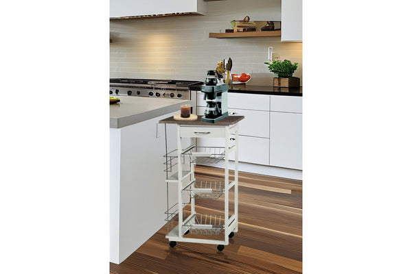 Fraser Country 4-Tier Kitchen Trolley