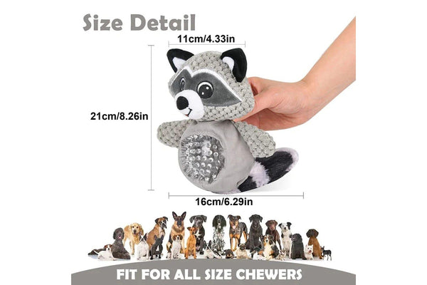 Tough Squeaky Dog Chew Toy Safe Plush Animal