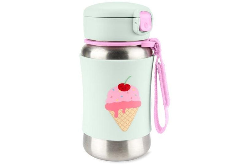 Skip Hop: Spark Style Stainless Steel Straw Bottle - Ice Cream