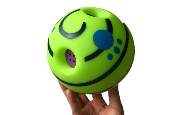 Pet Wobble Wiggle Wag Jiggle Giggle Ball Silicon Jumping Interactive Dog Toy