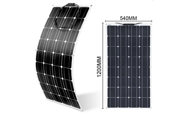 Flexible 100W Solar Panel with controller and mount