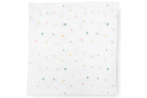 Little Unicorn: Single Cotton Muslin Swaddle - Party Dots