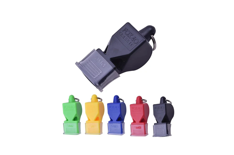 10Pcs Plastic Whistle Fox 40 Outdoor Sports Referee Silicone Set Whistles - Standard