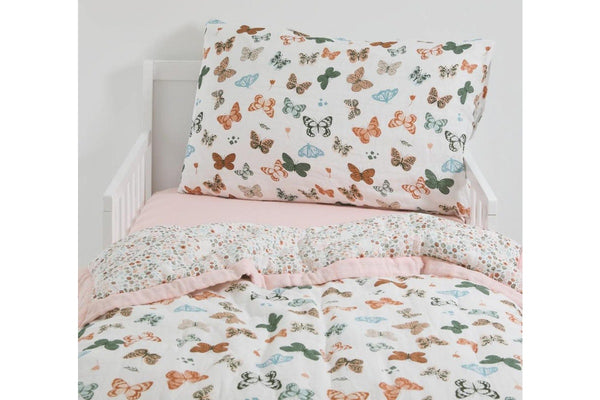 Little Unicorn: Toddler Bedding Set - Butterflies