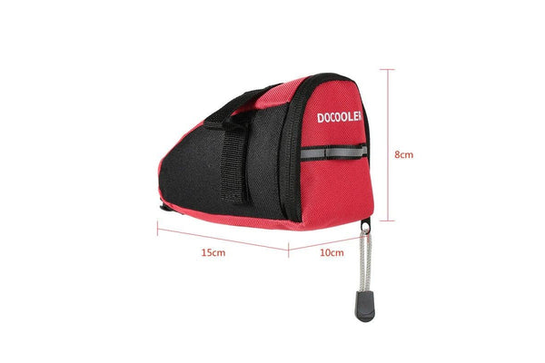 Bike Bicycle Cycle Saddle Bag Ultra Light Seat Pouch Rear Tail Pack Red - Standard