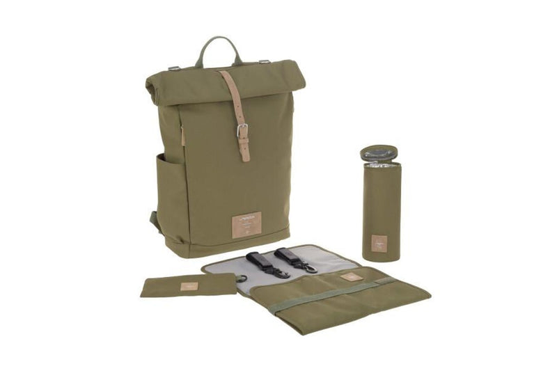 Lassig: Rolltop Backpack - Olive