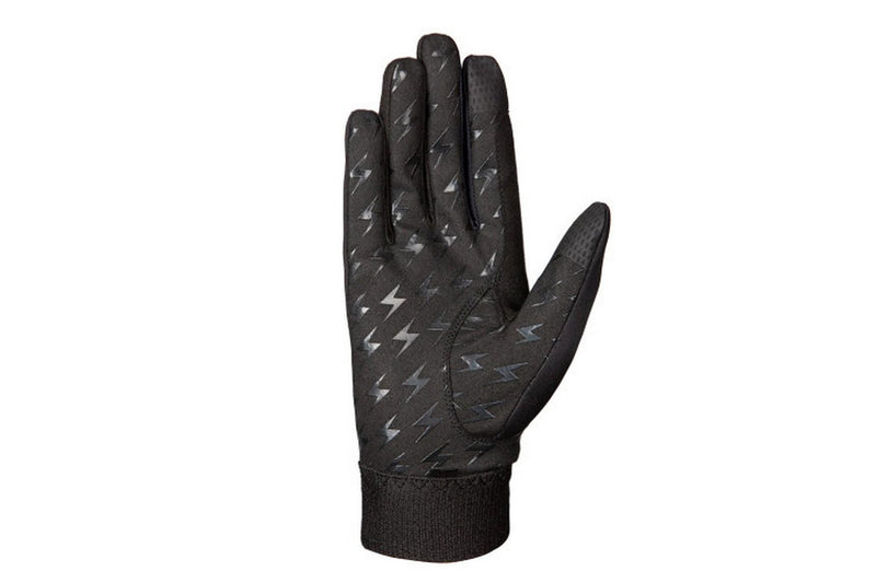 Hy Unisex Adult Silva Flash Riding Gloves (Black/Silver Reflective) (XS)