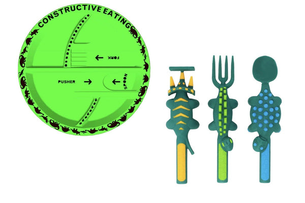 Constructive Eating: Dinosaur Bundle Dinner Set