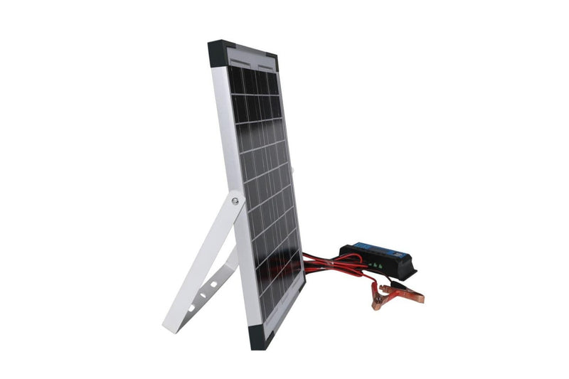 12v 10w Solar Panel Kit Mono Caravan Regulator Rv Camping Power Charging